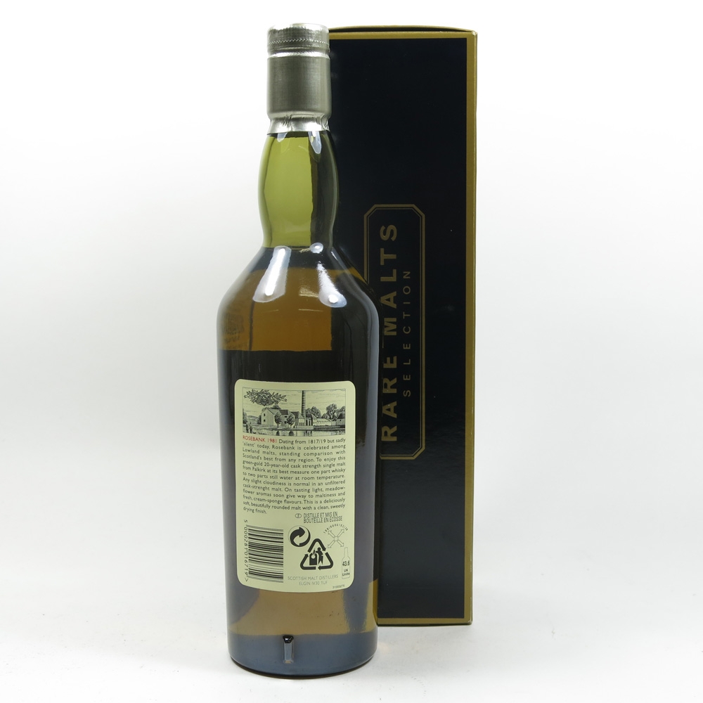 Rosebank 1981 Rare Malt 20 Year Old Whisky Auctioneer