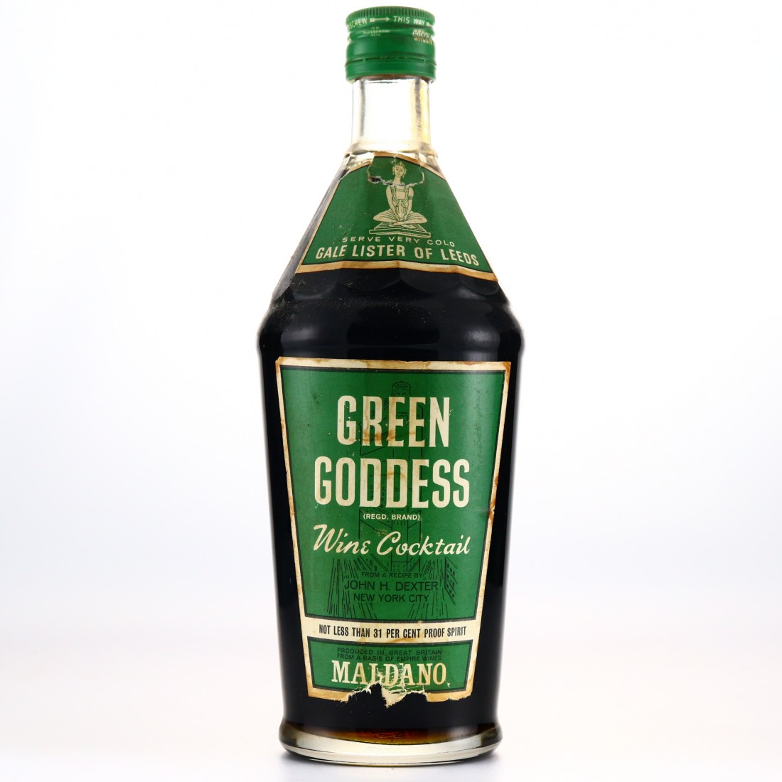 Green Goddess Wine Cocktail 1960s Whisky Auctioneer