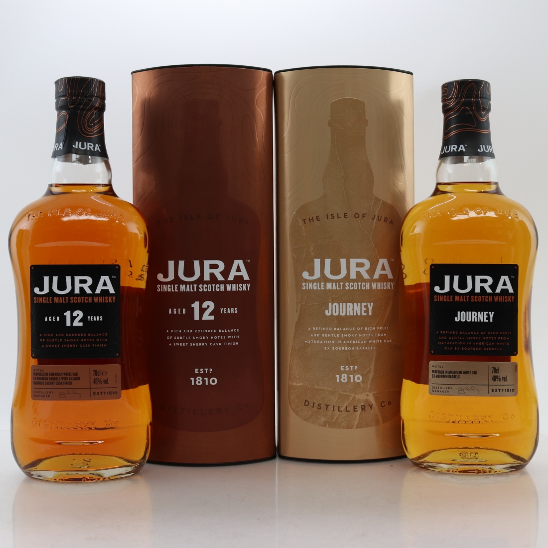 Jura Journey & 12 Year Old 2 x 70cl Whisky Auctioneer