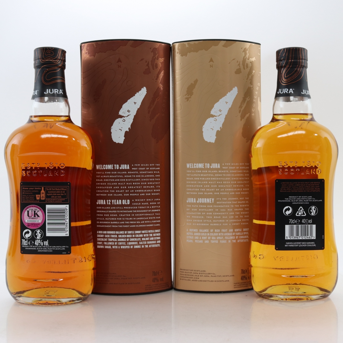 Jura Journey & 12 Year Old 2 x 70cl Whisky Auctioneer