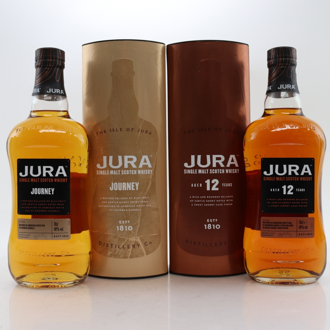 Jura Journey & 12 Year Old 2 x 70cl Whisky Auctioneer