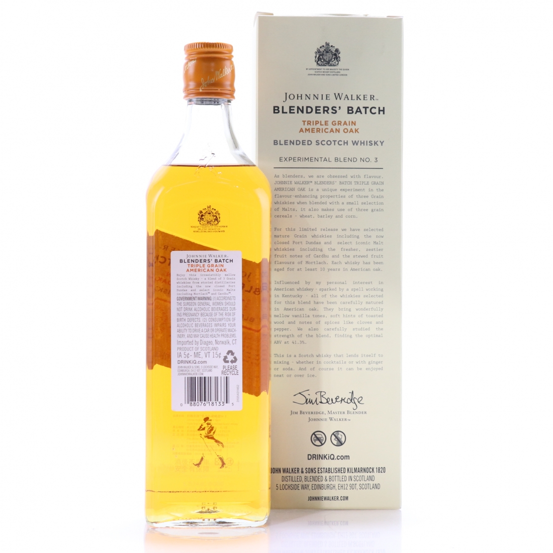 Johnnie Walker 10 Year Old Blenders' Batch 3 Triple Grain 75cl / US