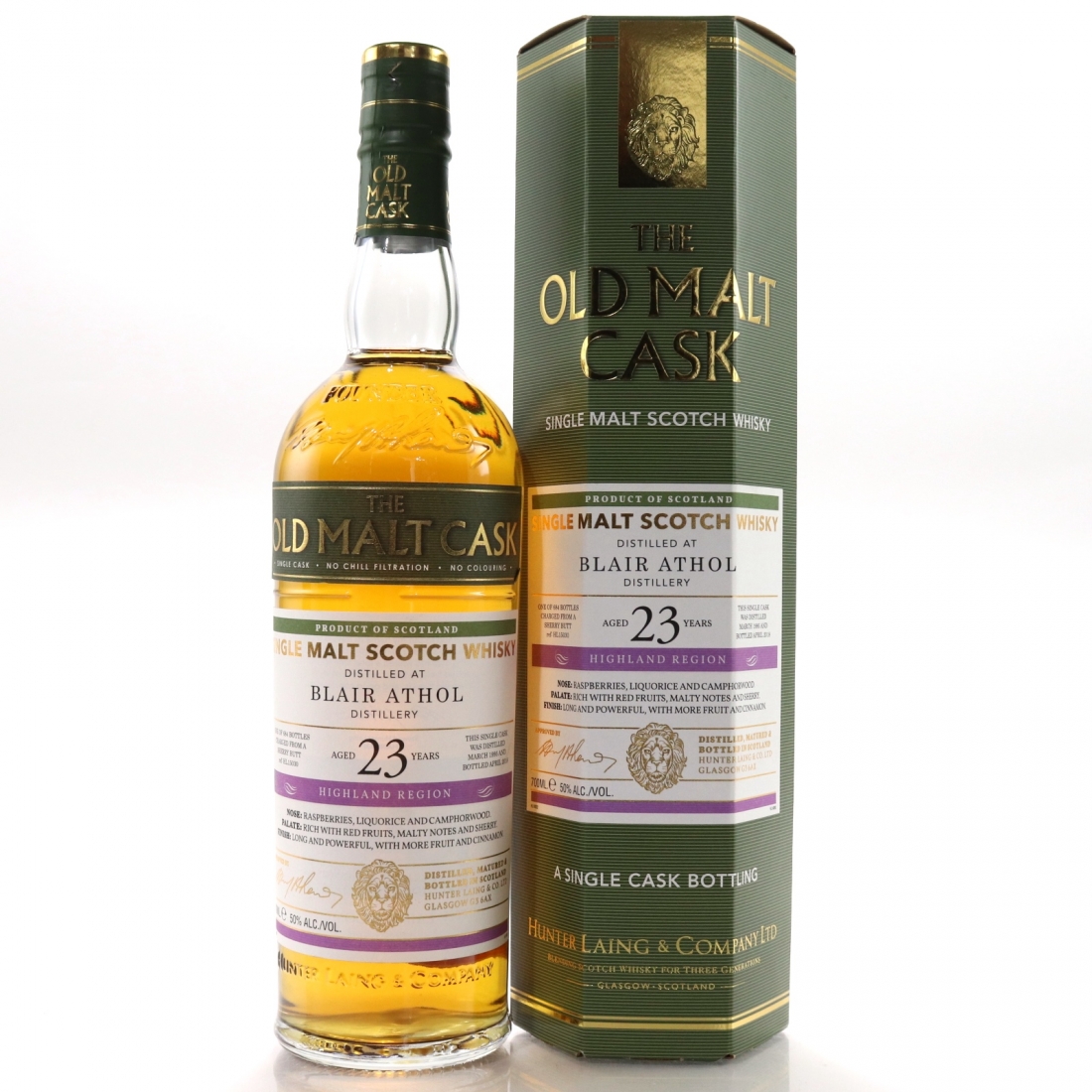 Blair Athol 1995 Hunter Laing 23 Year Old Whisky Auctioneer