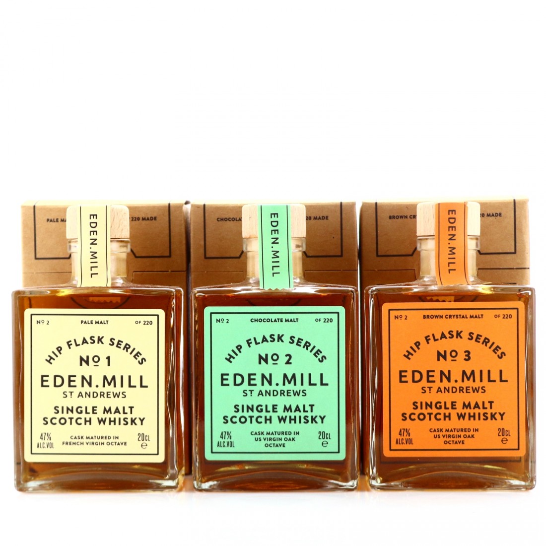 Eden Mill Single Malt Hip Flask Series 3 x 20cl / No.13 Whisky