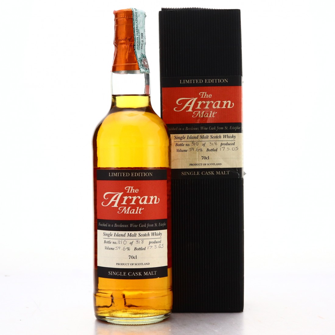 Arran Single St Estephe Wine Cask Finish Whisky Auctioneer