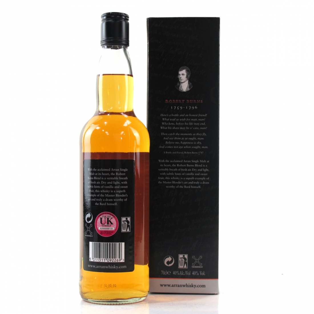 Arran Robert Burns World Federation Whisky Auctioneer