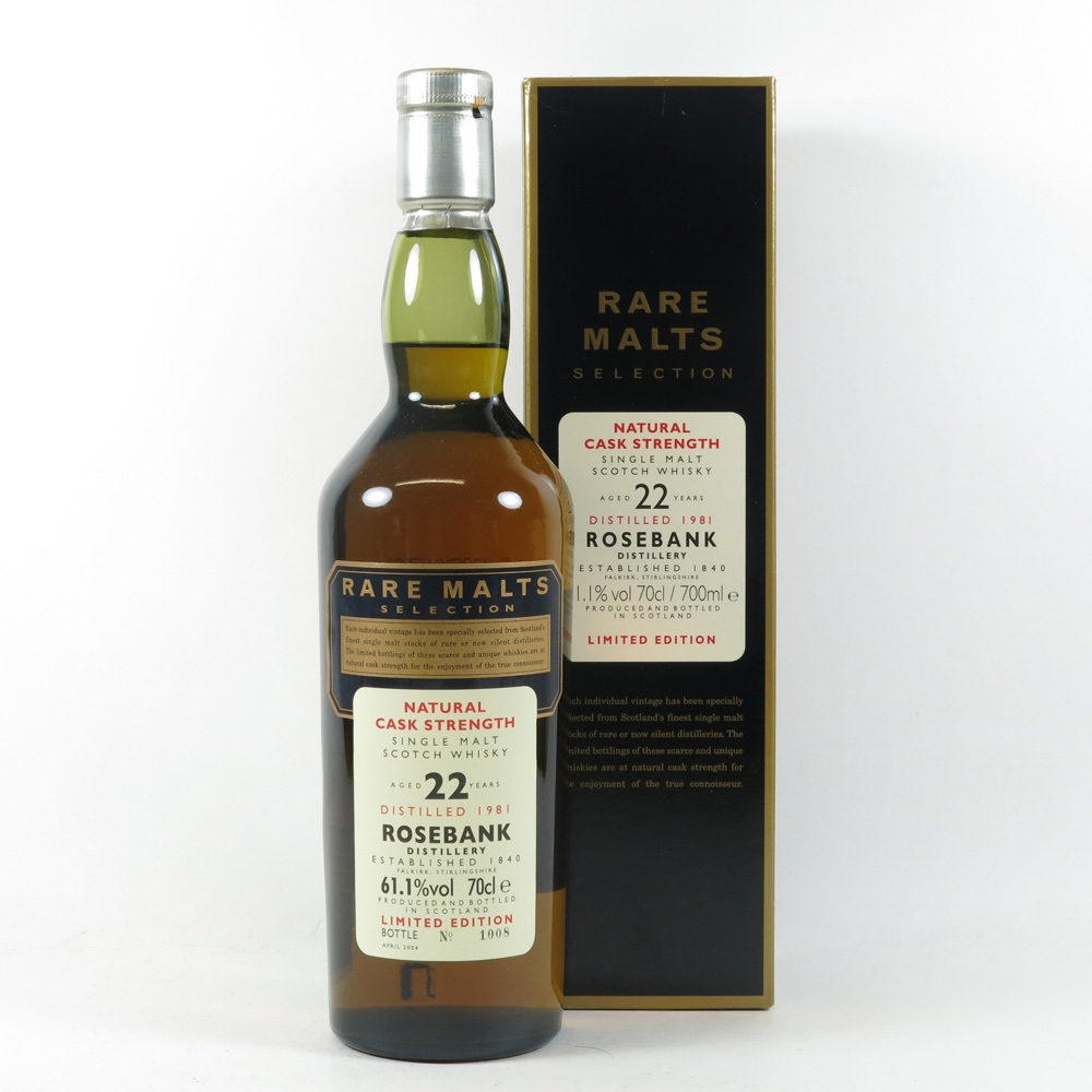 Rosebank 1981 Rare Malt 22 Year Old Whisky Auctioneer