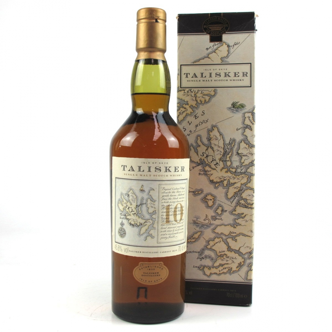 Talisker 10 Map Label Talisker 10 Year Old Map Label | Whisky Auctioneer