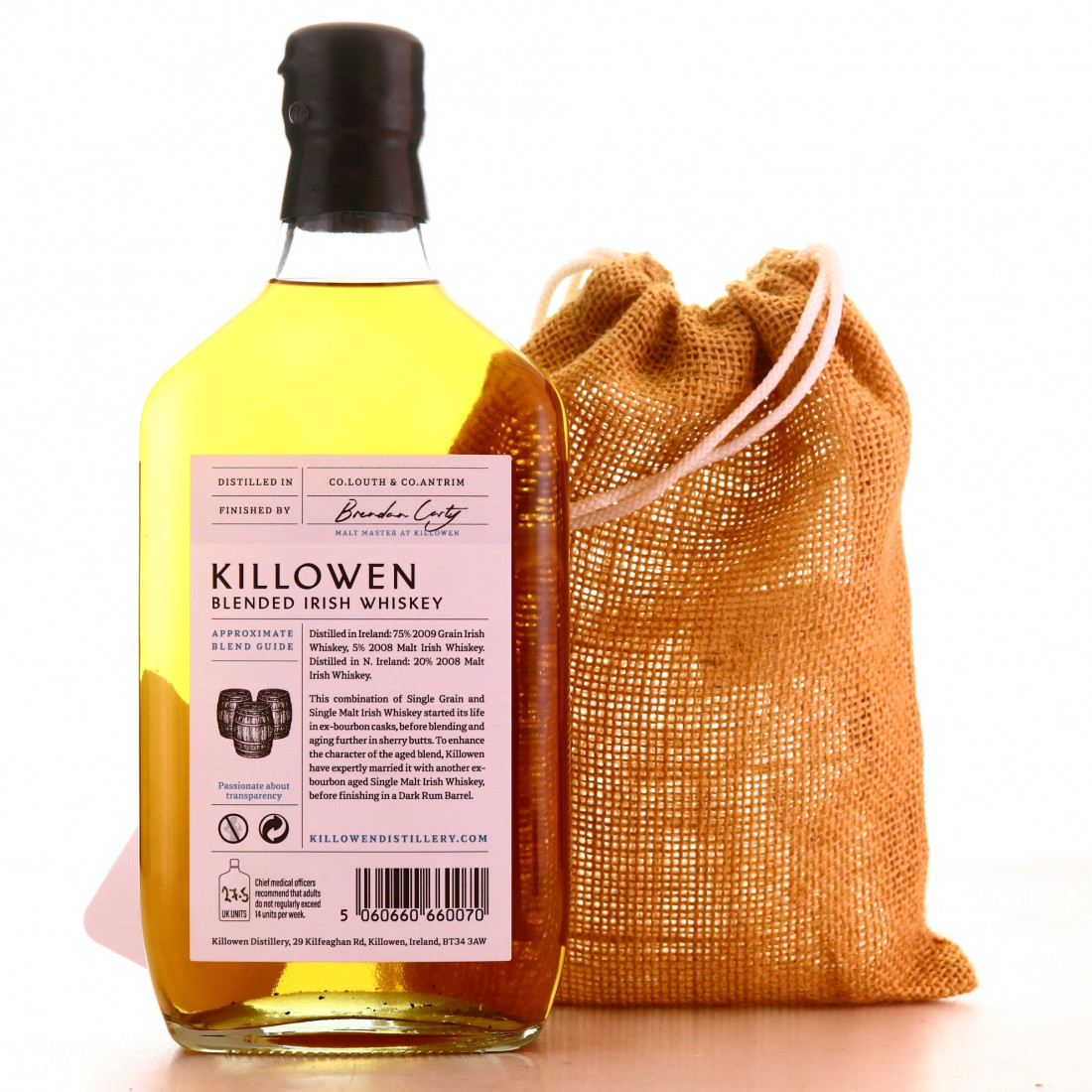 Killowen 10 Year Old Blended Irish Whiskey 50cl / Bonded Experimental