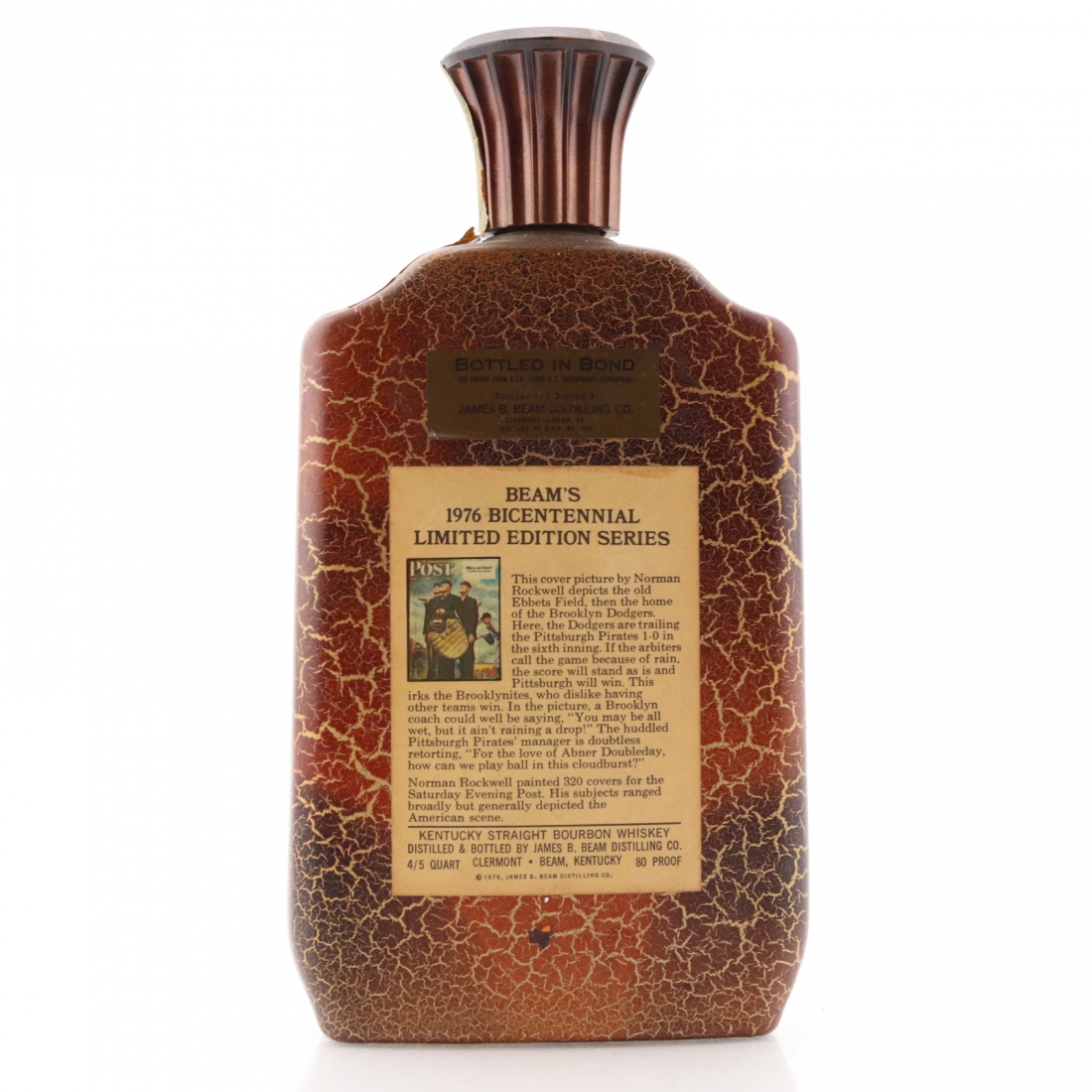 Jim Beam Bicentennial Bottled in Bond Bourbon Decanter 1976 Whisky