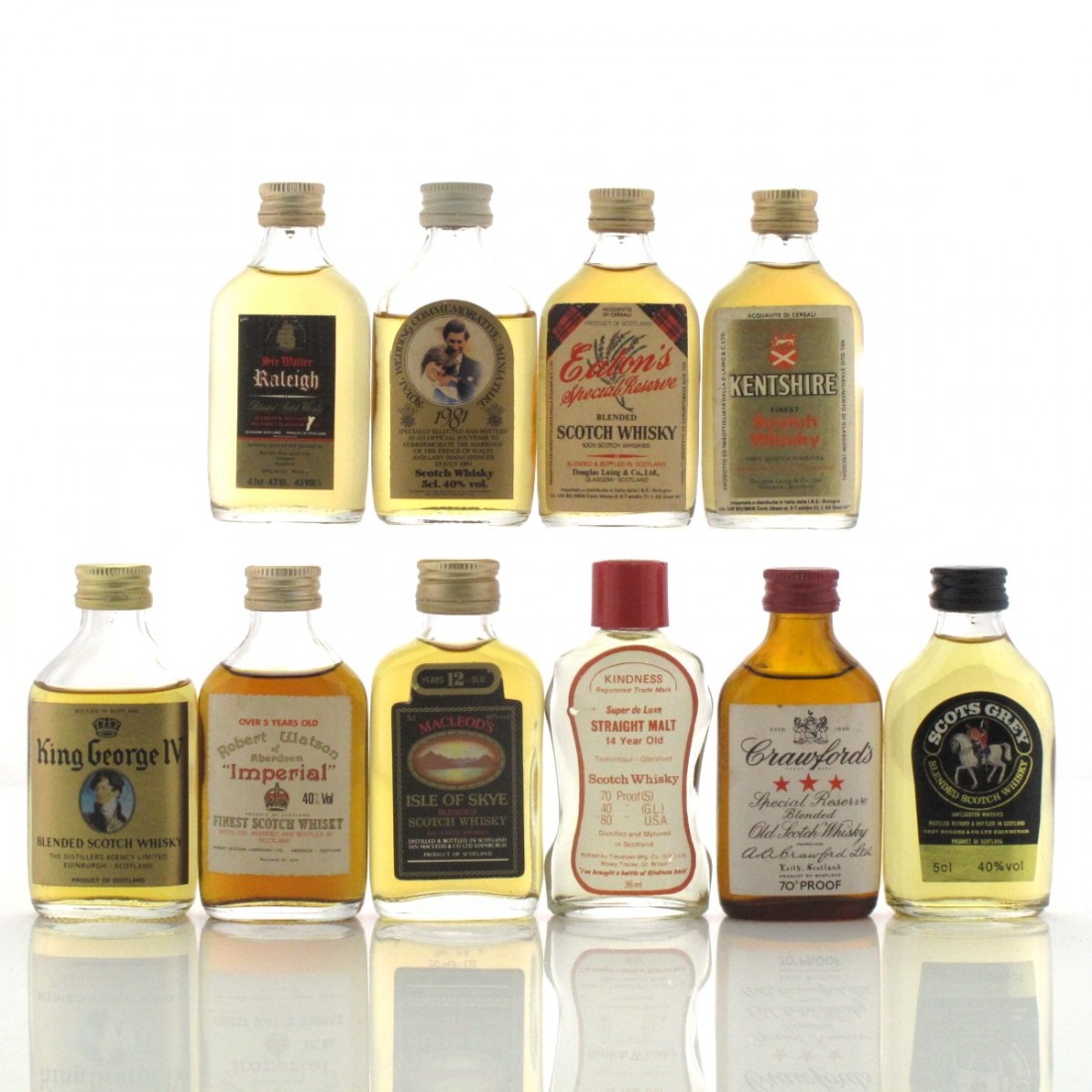 Scotch Whisky Miniature Selection x 10 | Whisky Auctioneer