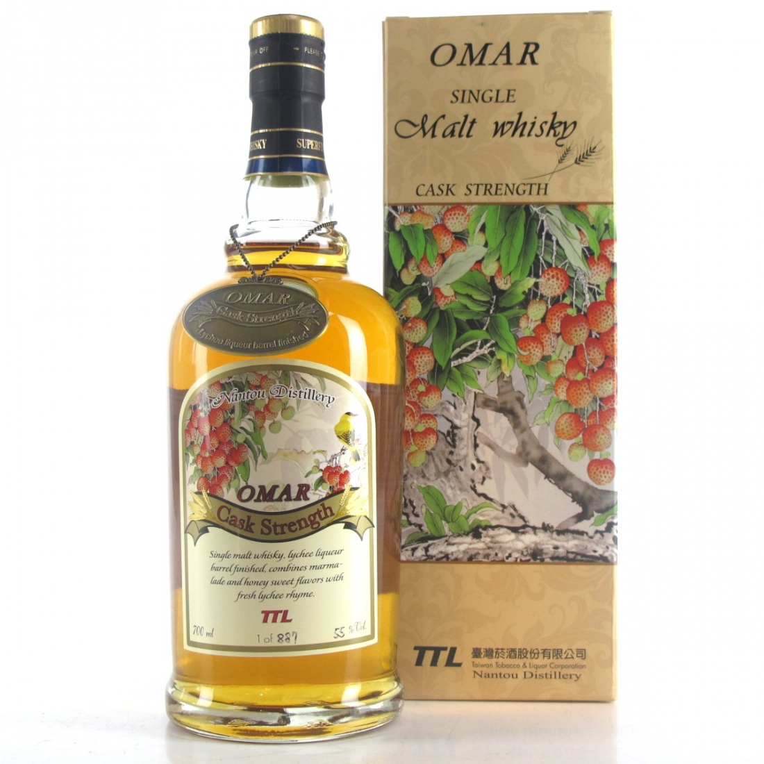 Nantou Omar Cask Strength Lychee Liqueuer Finish Whisky Auctioneer