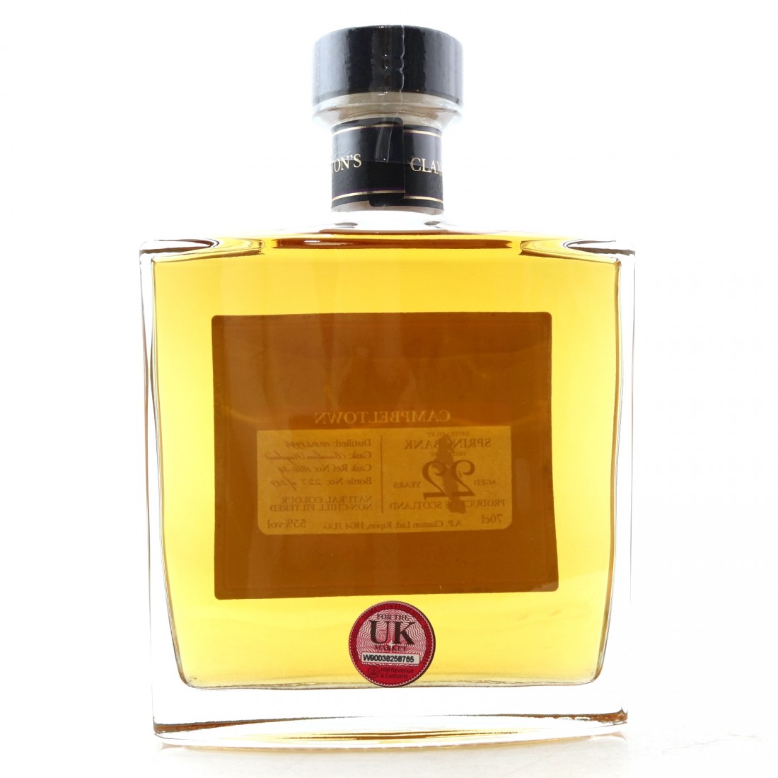 Springbank 1996 Claxton's 22 Year Old Whisky Auctioneer