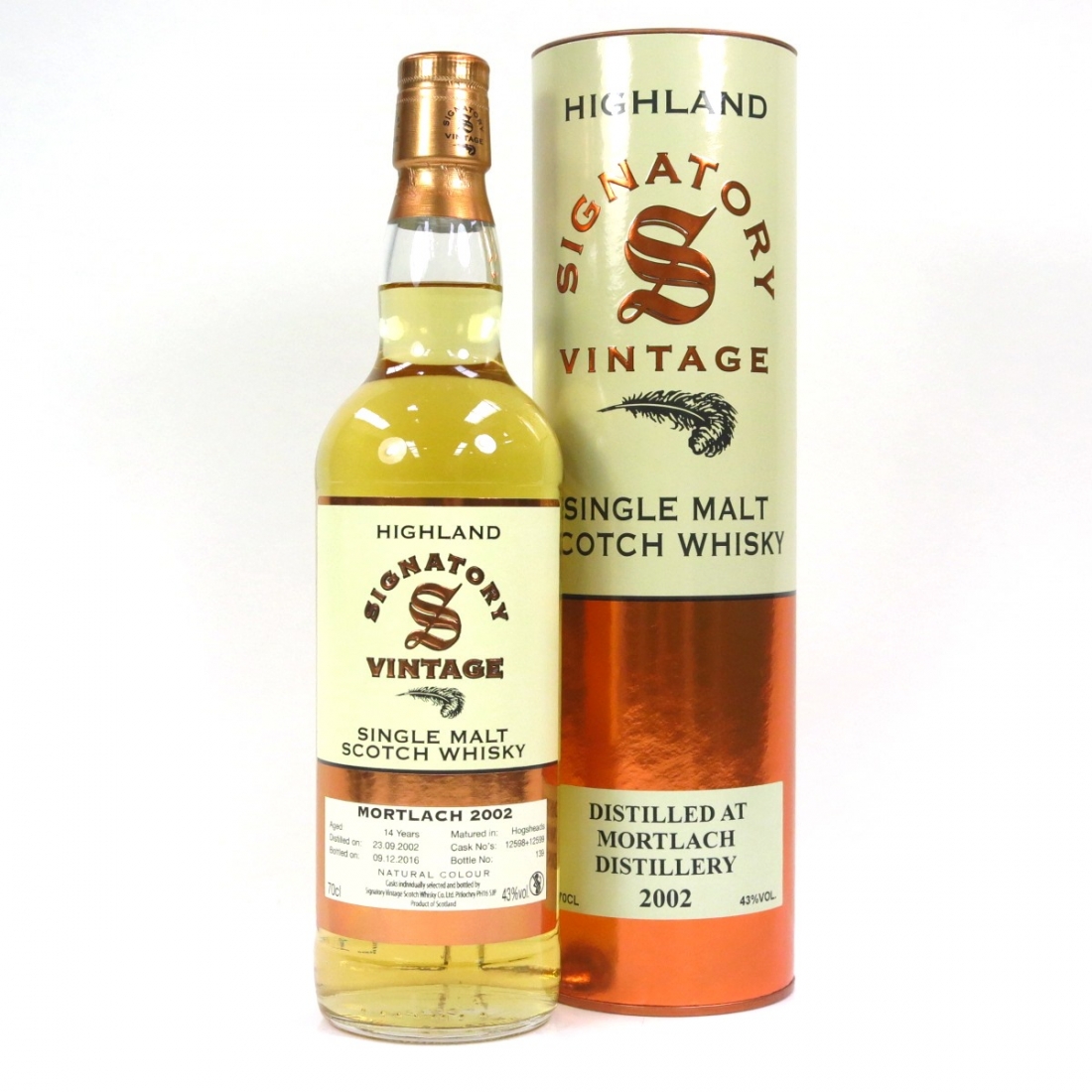 Mortlach 2002 Signatory Vintage 14 Year Old Whisky Auctioneer