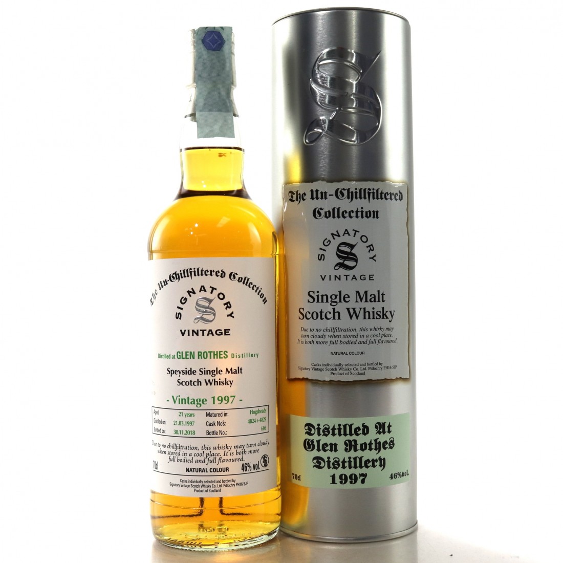 Glenrothes 1997 Signatory Vintage 21 Year Old Whisky Auctioneer
