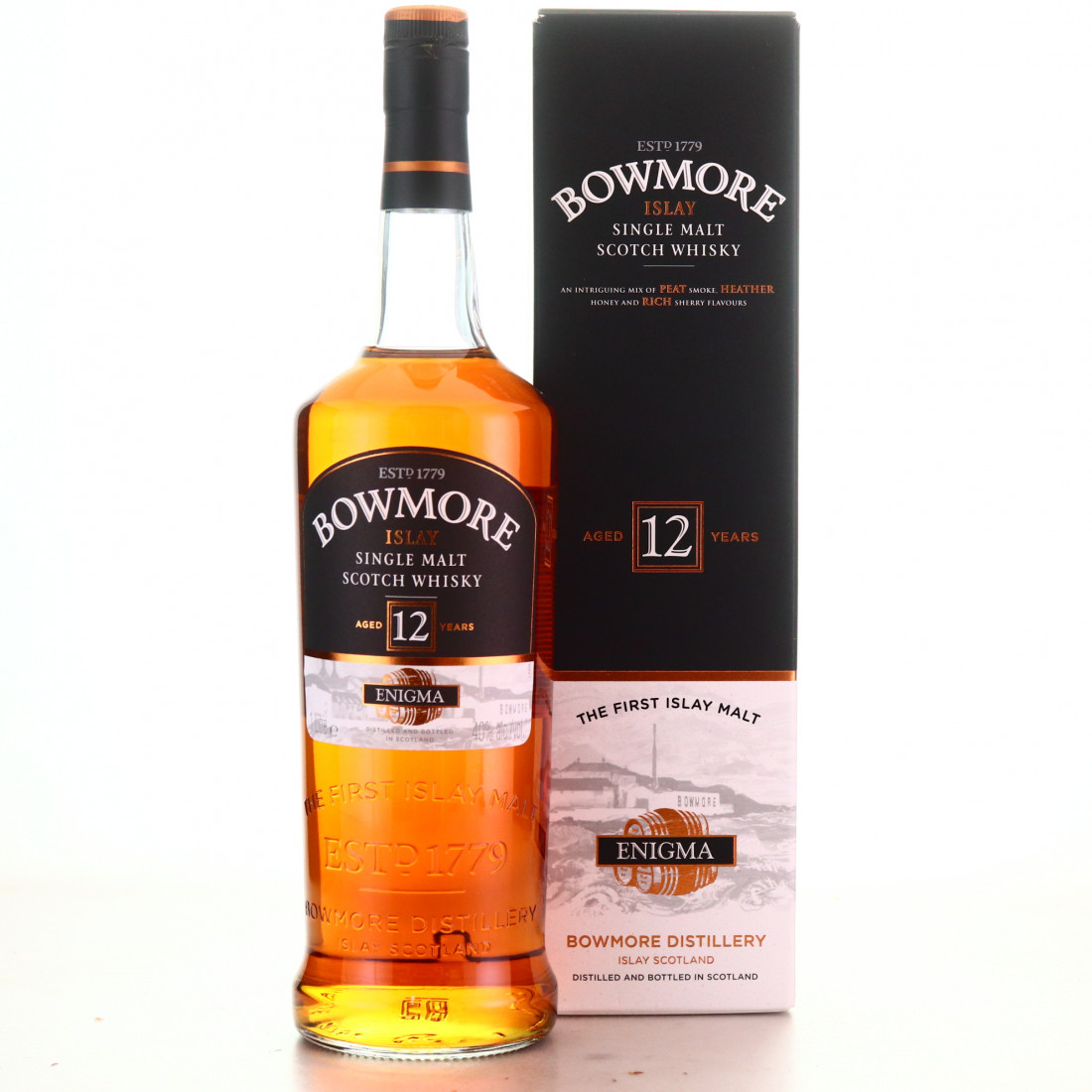 Bowmore 12 Year Old Enigma 1 Litre Whisky Auctioneer