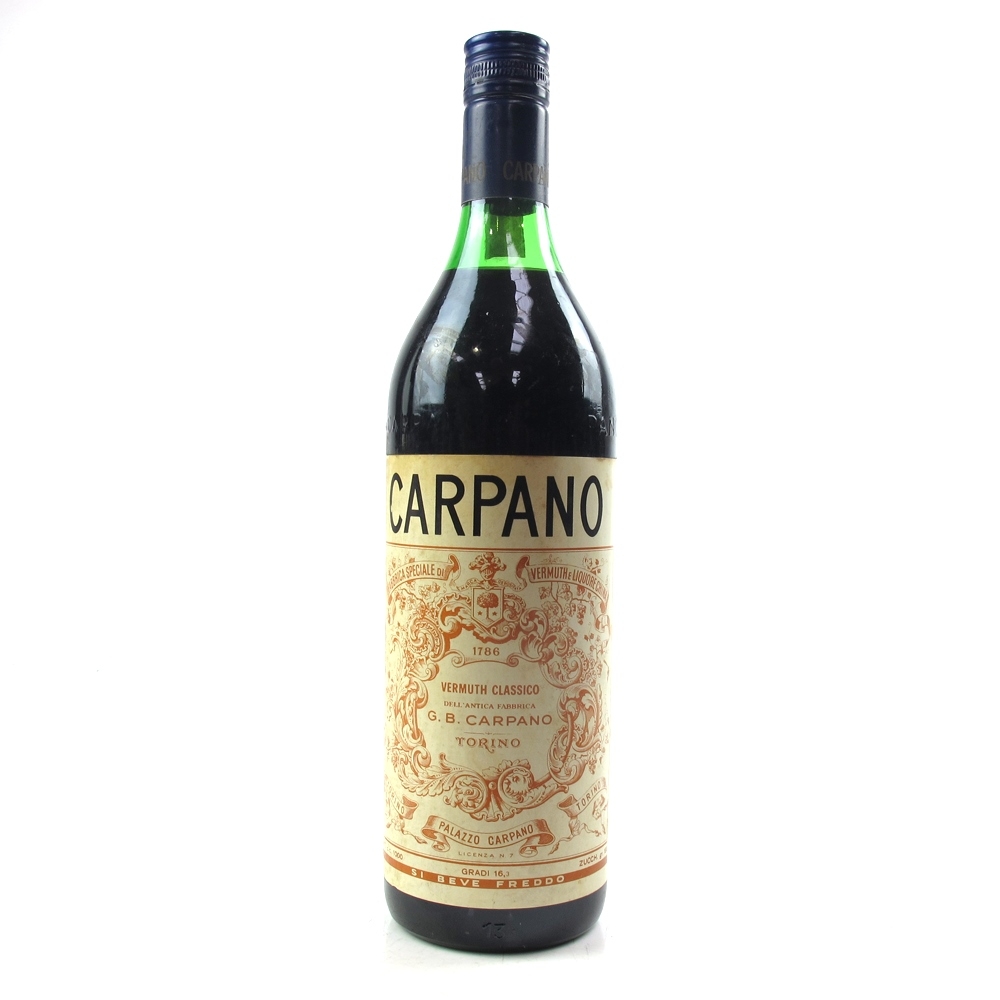 Carpano Italian Vermouth 1 Litre 1970s Whisky Auctioneer