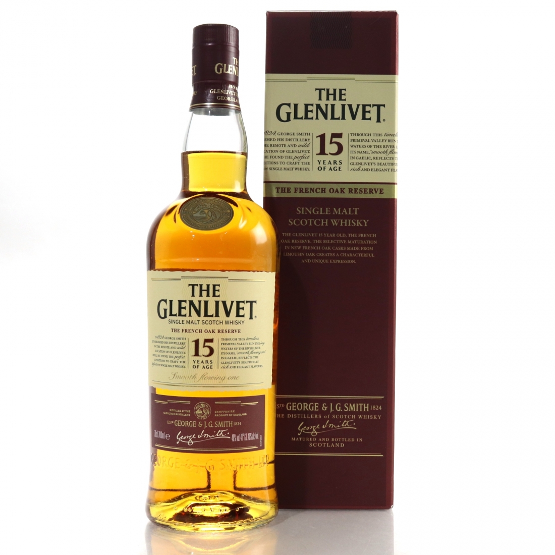 Glenlivet 15 Year Old French Oak Reserve Whisky Auctioneer
