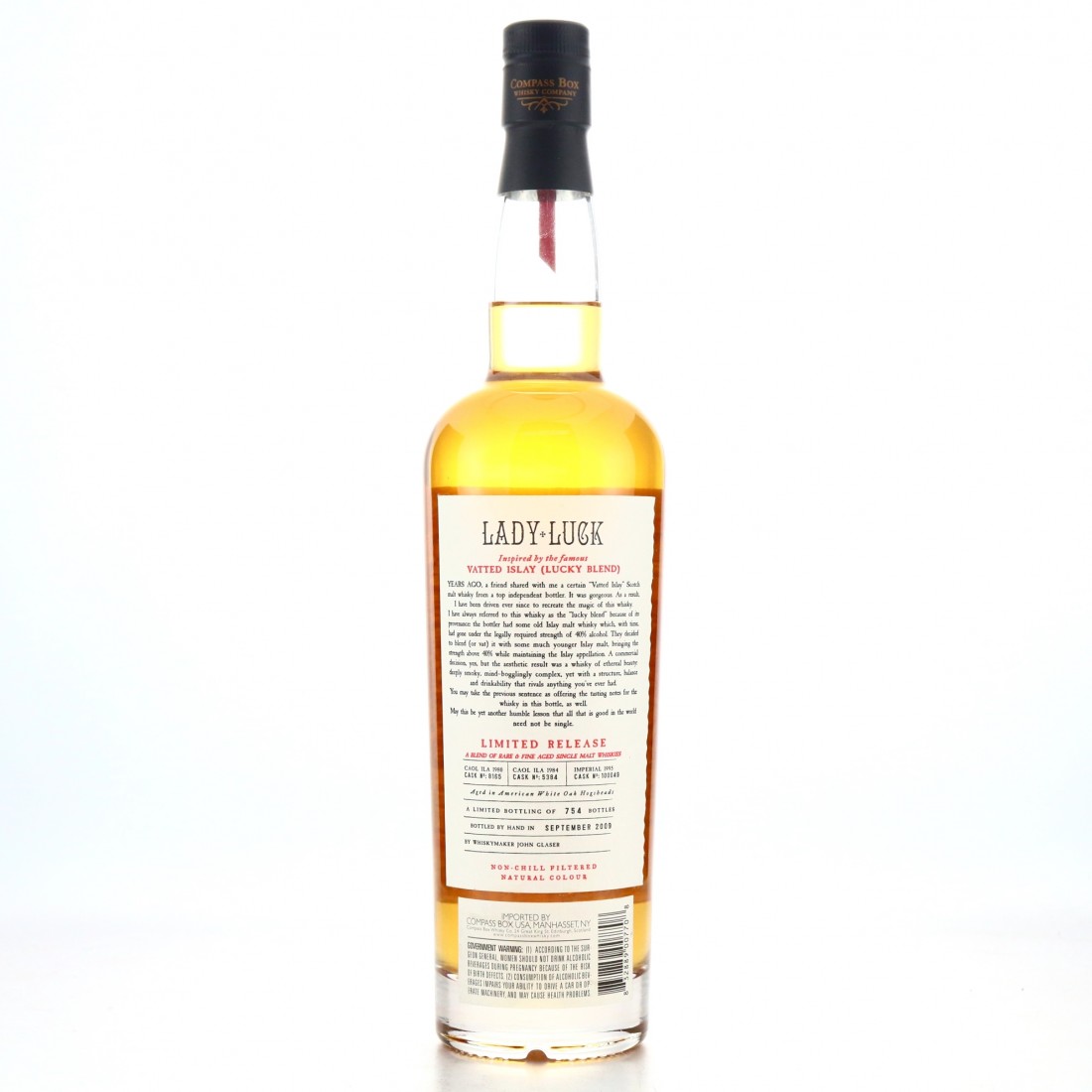 Compass Box Lady Luck 75cl / US Import Whisky Auctioneer
