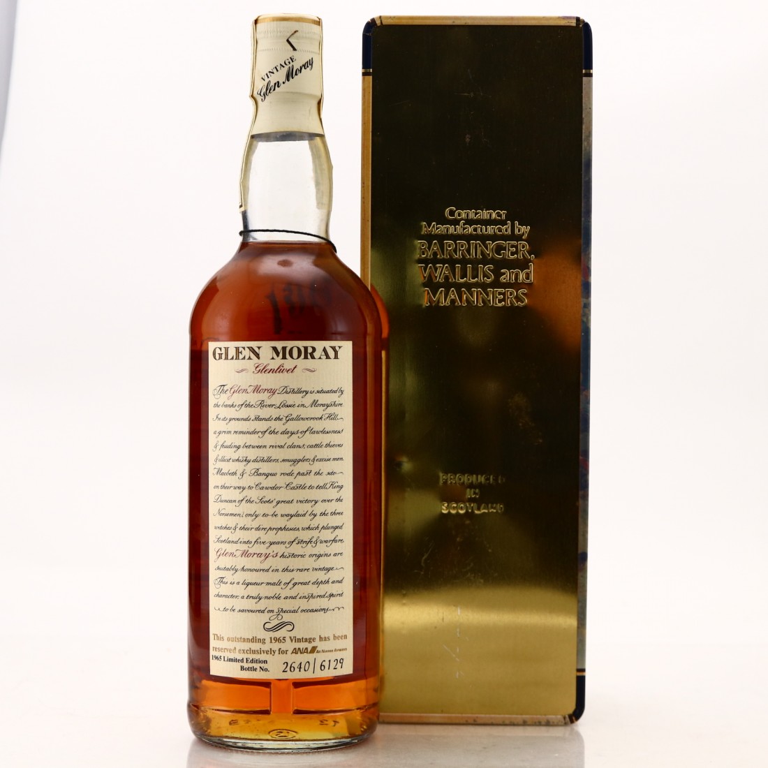 Glen Moray 1965 25 Year Old / All Nippon Airways | Whisky Auctioneer