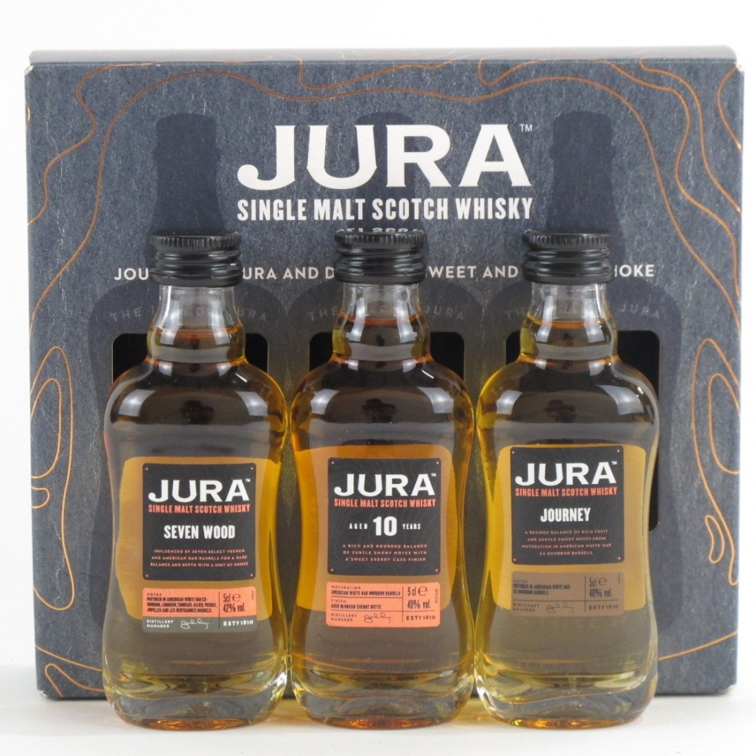 Jura Miniature Pack 3 x 5cl Whisky Auctioneer