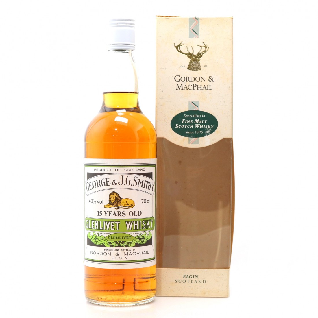 Glenlivet 15 Year Old Gordon and MacPhail Whisky Auctioneer