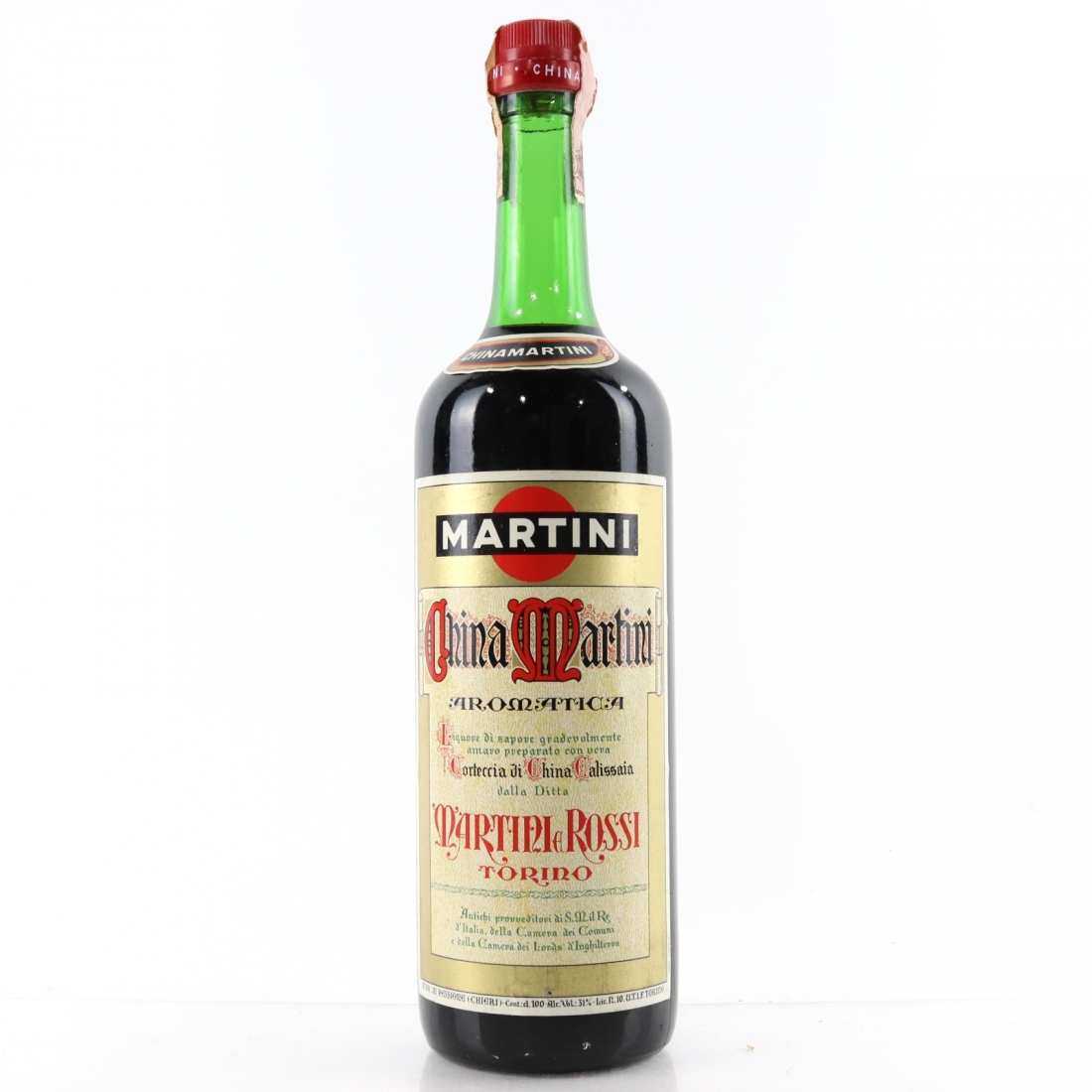 Martini and Rossi China Martini Aromatica 1 Litre 1960s Whisky Auctioneer