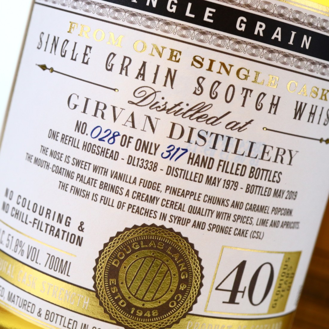 Girvan 1979 Douglas Laing 40 Year Old XOP Whisky Auctioneer