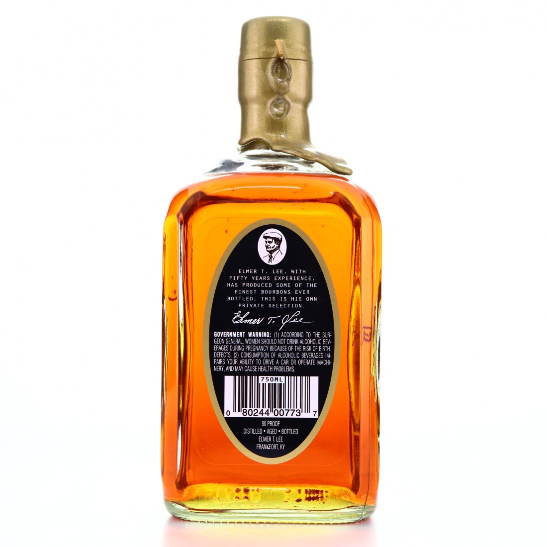 Elmer T. Lee Single Barrel Kentucky Straight Bourbon / Gold Wax
