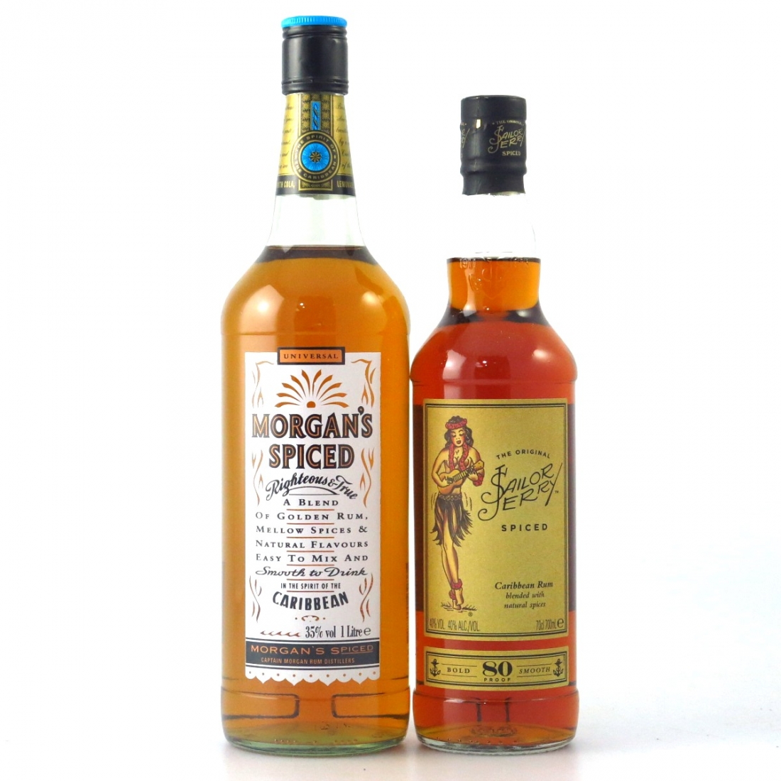 Spiced Rum 1 Litre and 70cl Whisky Auctioneer