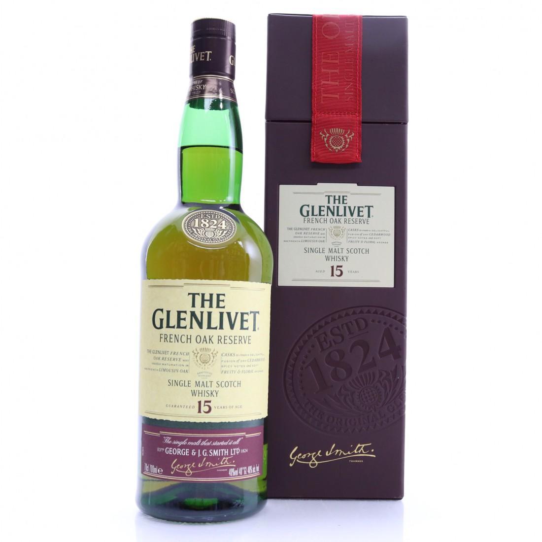 Glenlivet 15 Year Old French Oak Reserve Whisky Auctioneer