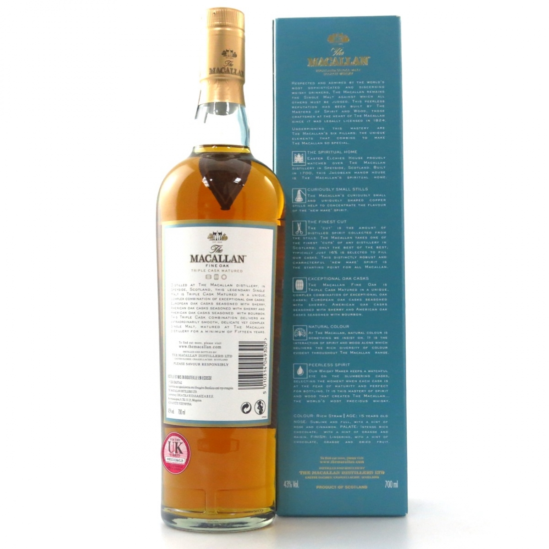 Macallan 15 Year Old Fine Oak