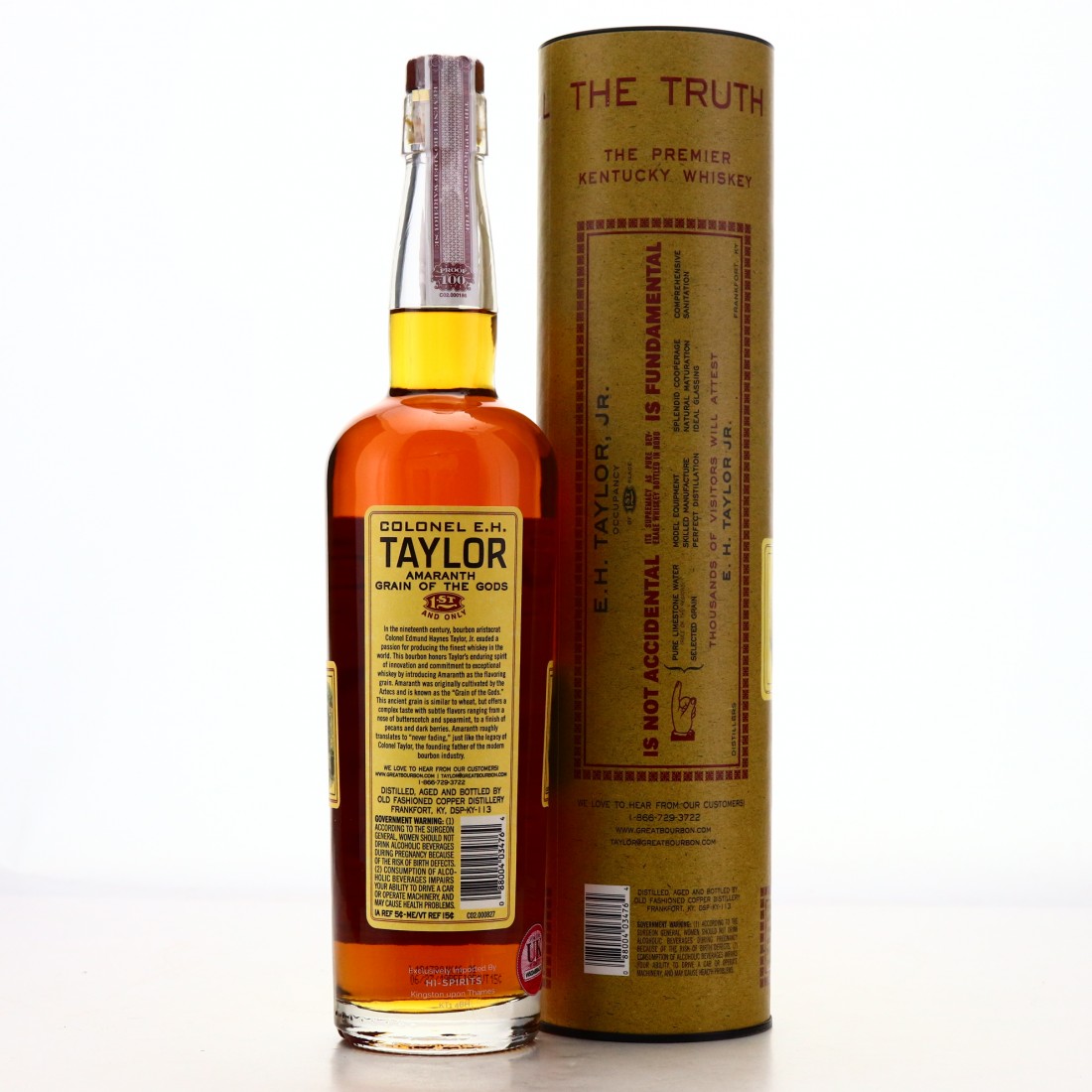 Colonel E.H. Taylor Amaranth Grain of the Gods Whisky Auctioneer