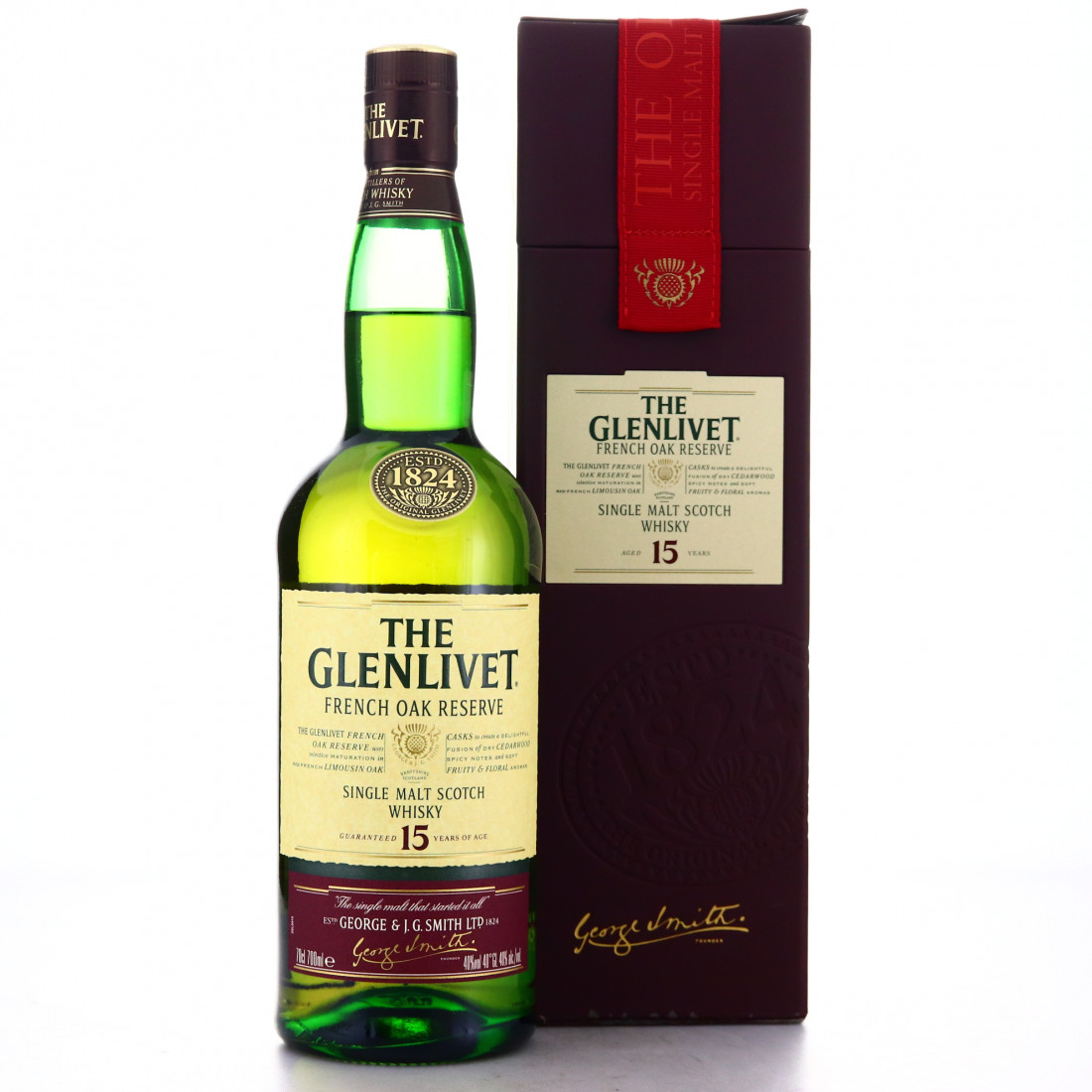 Glenlivet 15 Year Old French Oak Reserve Whisky Auctioneer