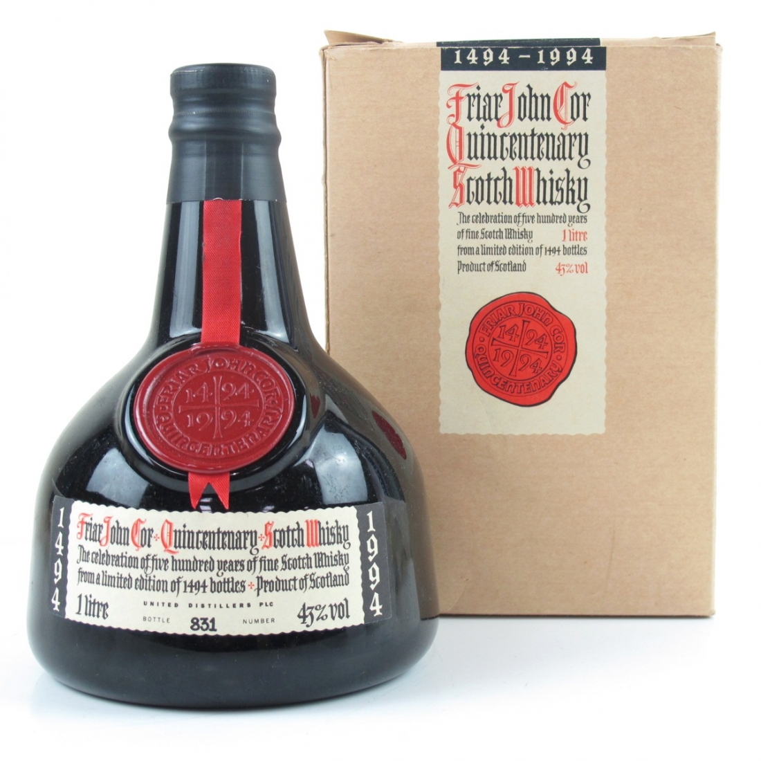 Friar John Cor Quincentenary Whisky Auctioneer