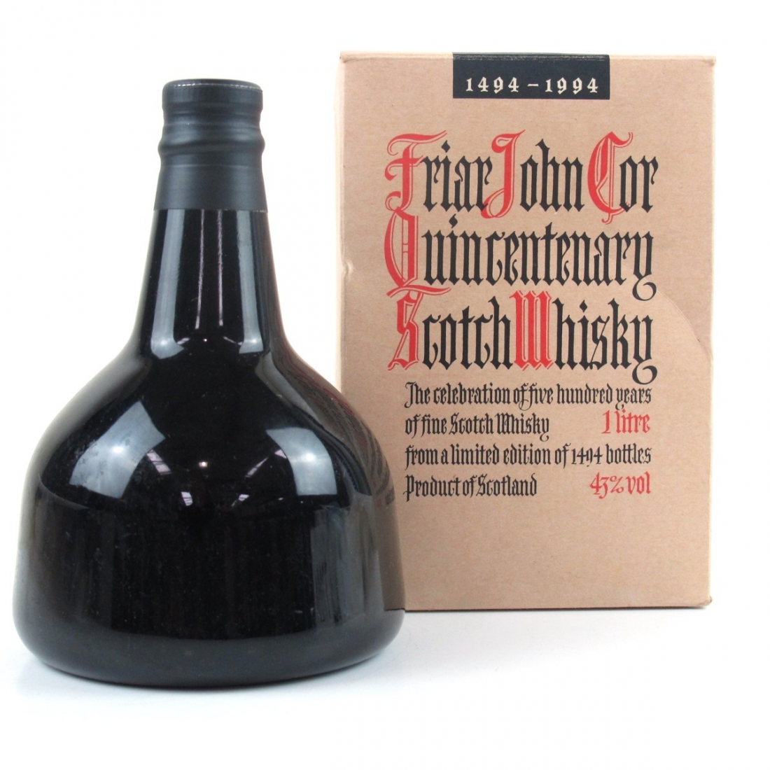 Friar John Cor Quincentenary Whisky Auctioneer