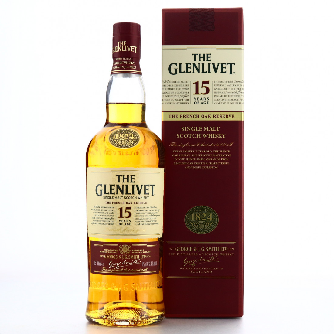 Glenlivet 15 Year Old French Oak Reserve Whisky Auctioneer