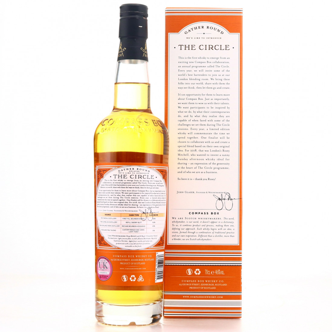 The Circle Compass Box Limited Edition / Release No.1 Whisky Auctioneer