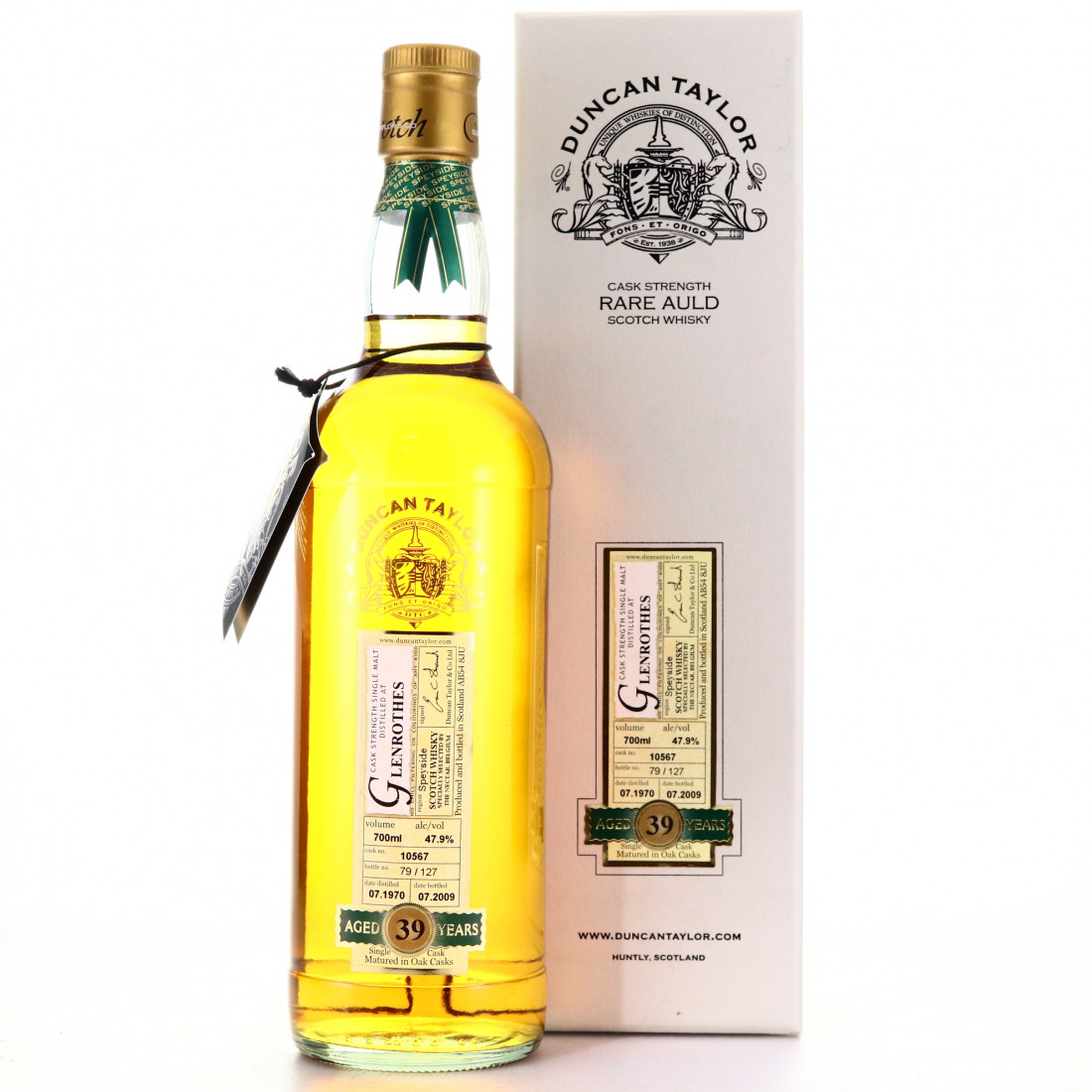 Glenrothes 1970 Duncan Taylor 39 Year Old Whisky Auctioneer