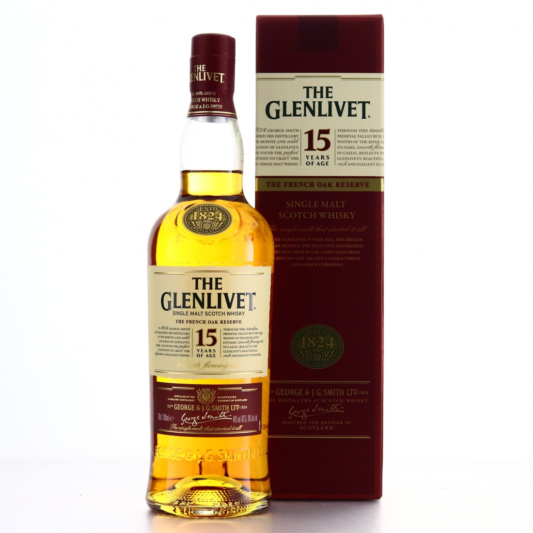 Glenlivet 15 Year Old French Oak Reserve Whisky Auctioneer