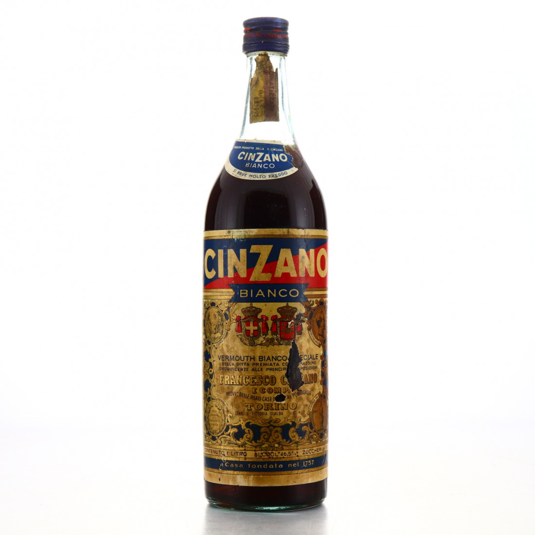 Cinzano Bianco Vermouth 1 Litre 1960s | Whisky Auctioneer