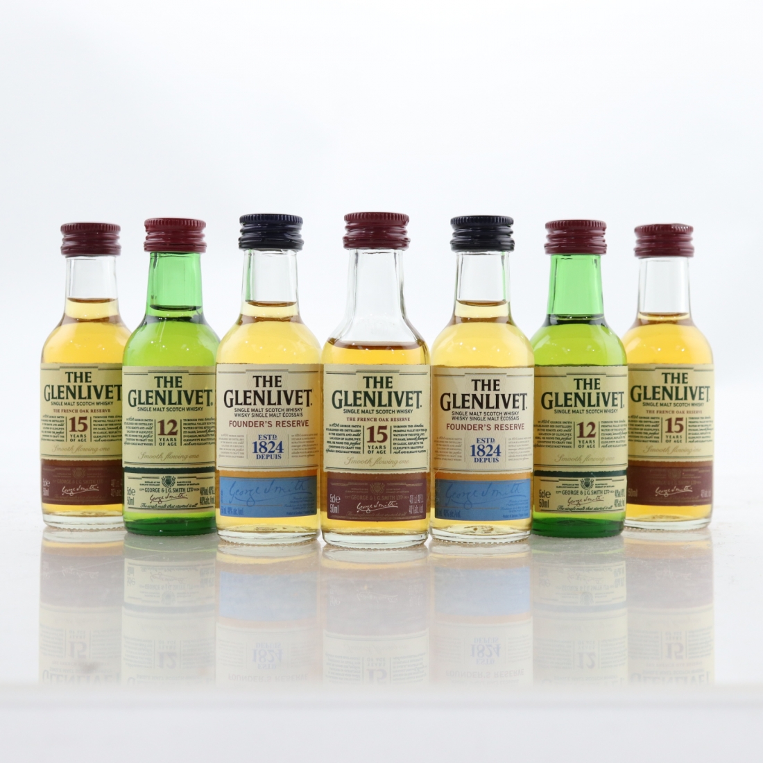 Glenlivet Miniature Selection 7 x 5cl Whisky Auctioneer