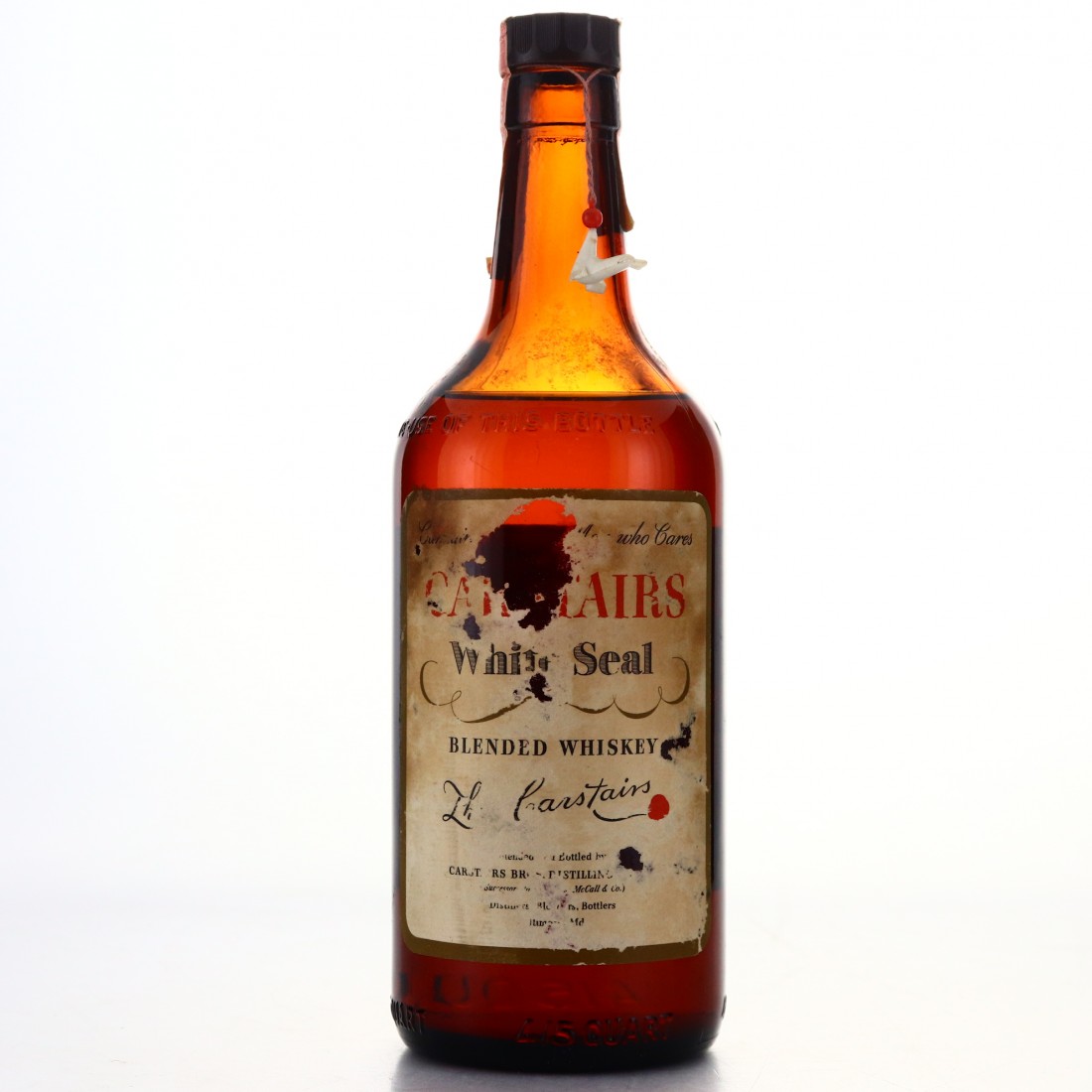 Carstairs White Seal American Whiskey 1940s Whisky Auctioneer