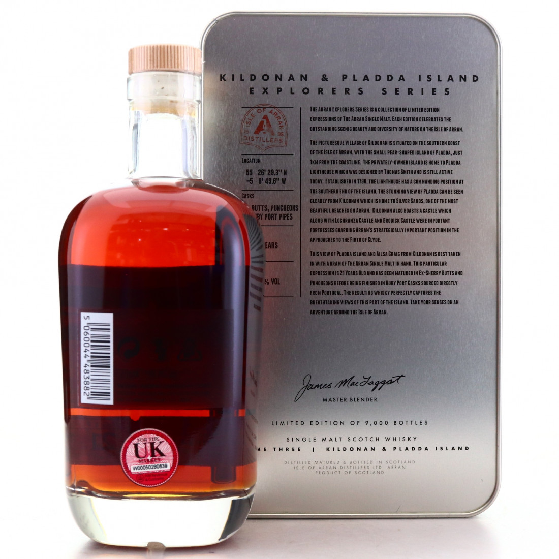Arran 21 Year Old The Explorers Series Volume 3 / Kildonan and Pladda