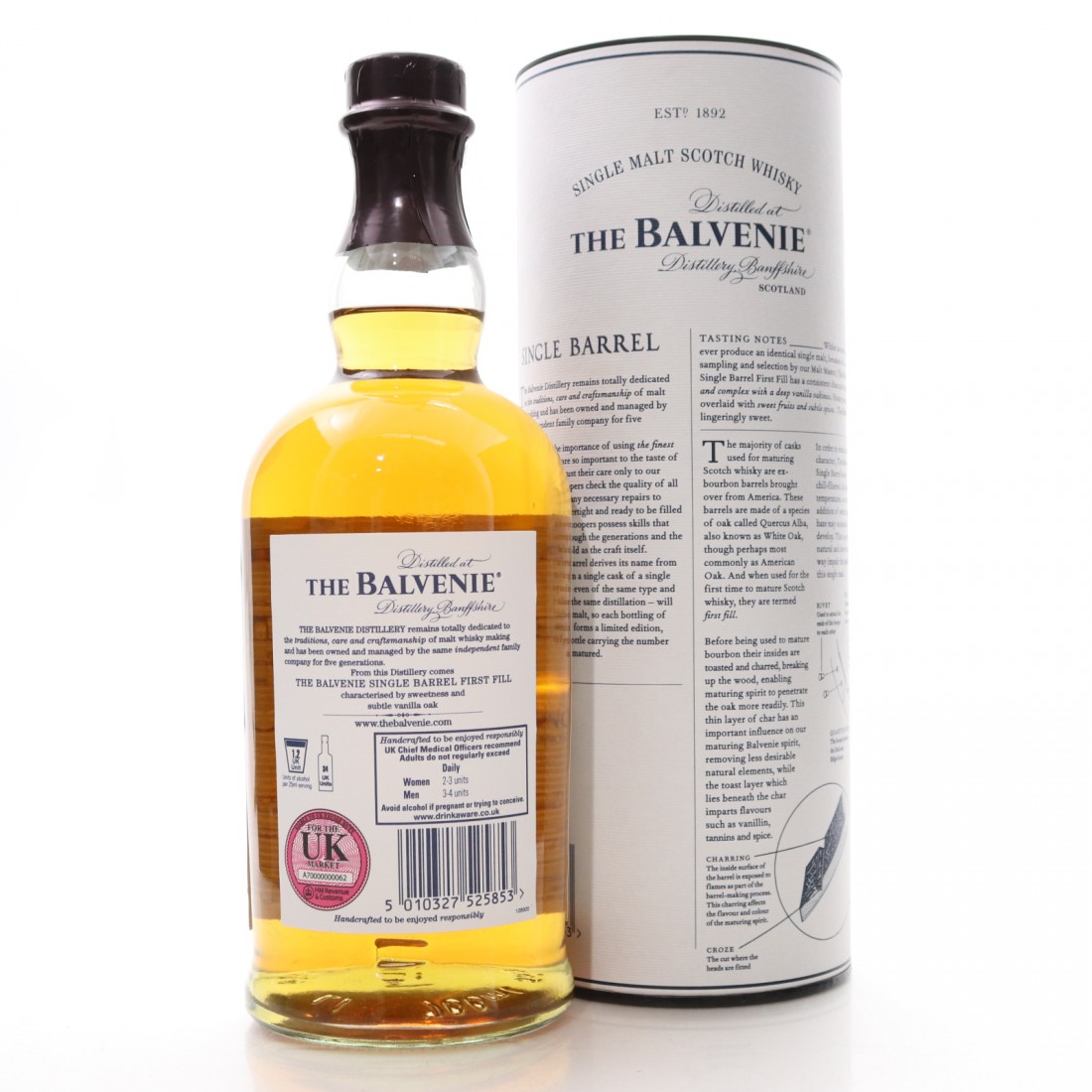 Balvenie 12 Year Old Single Barrel 12790 / First Fill Whisky Auctioneer