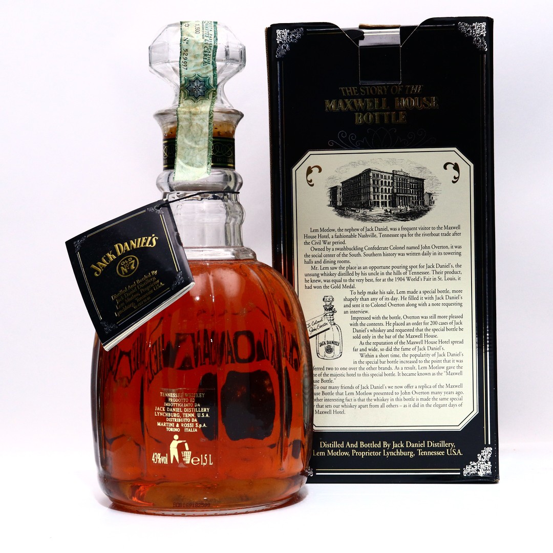 Jack Daniel's Old No.7 Maxwell House 1.5 Litre Whisky Auctioneer